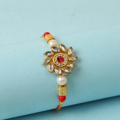 Royal Kundan Rakhi -Send to USA ( free shipping )