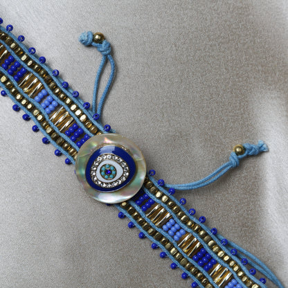 Evil Eye Boho Style Beaded Bracelet