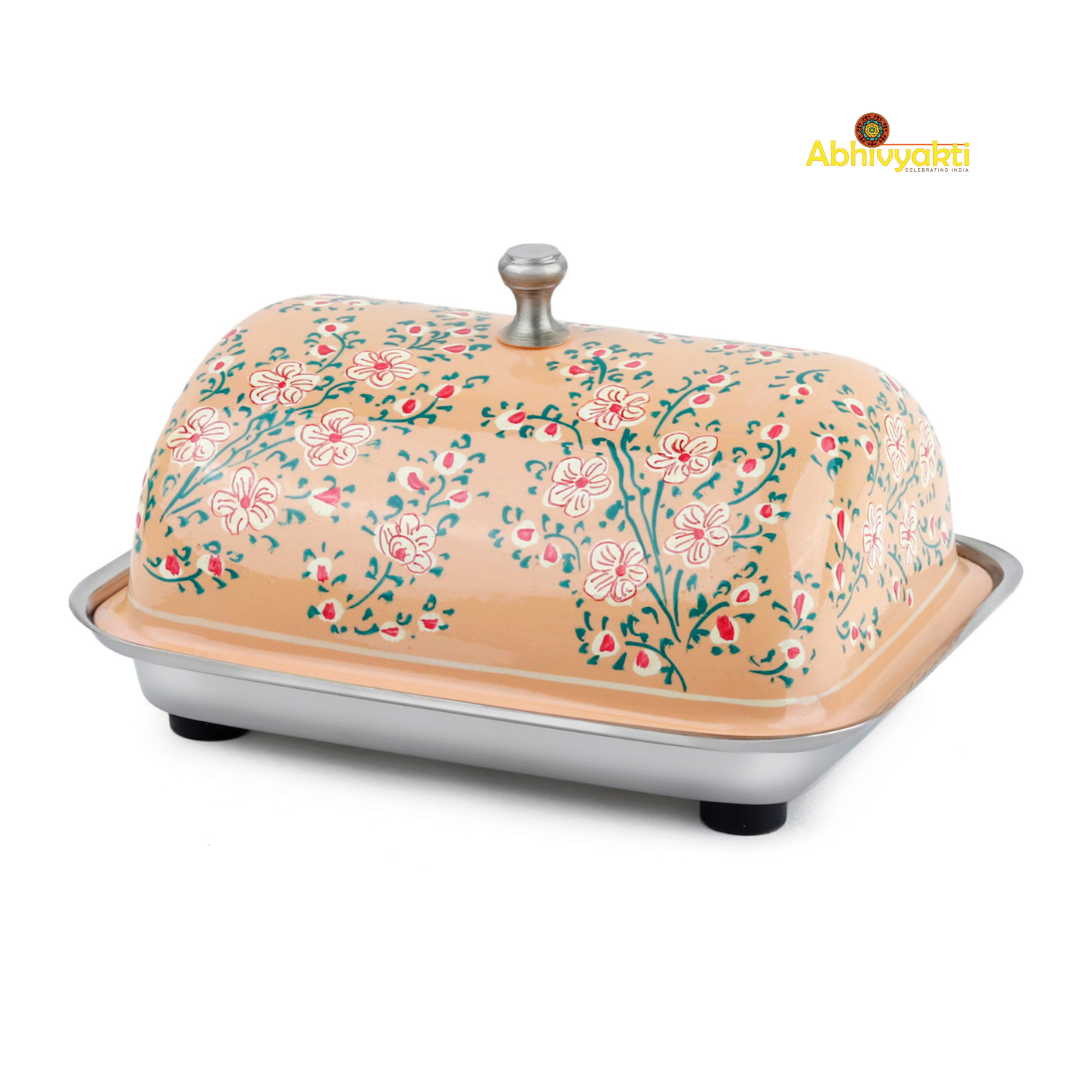 Hand Painted Butter Dish (FREE SHIPPING)