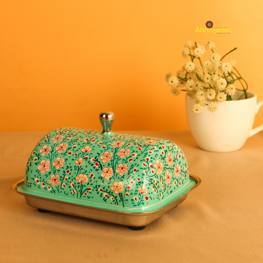 Hand Painted Butter Dish (FREE SHIPPING)