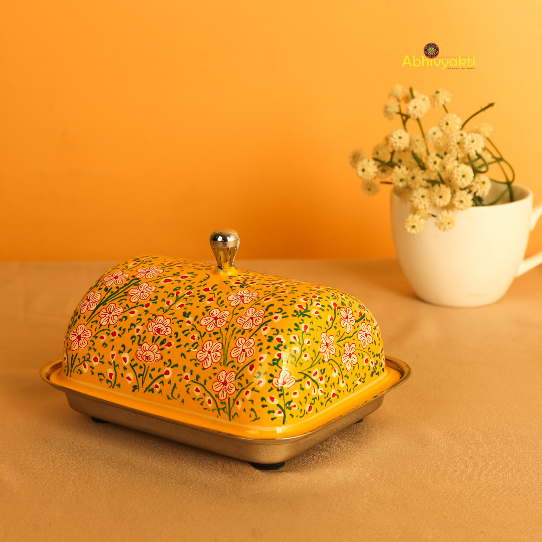 Hand Painted Butter Dish (FREE SHIPPING)