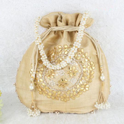 Sandy Beige Potli Bag