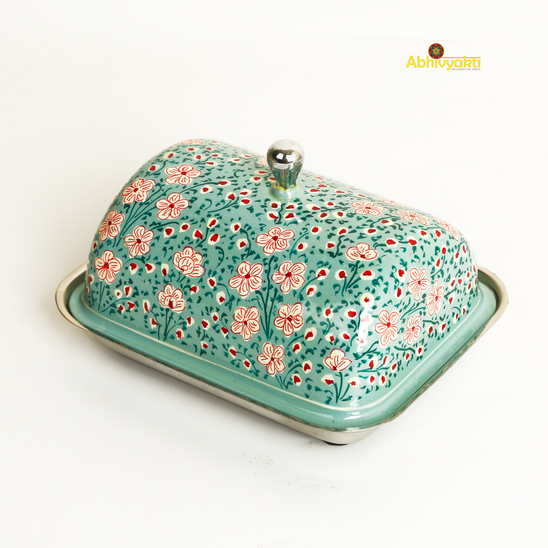 Hand Painted Butter Dish (FREE SHIPPING)