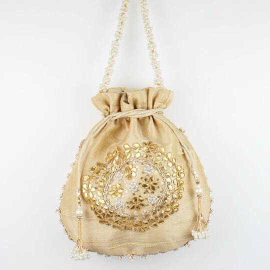 Sandy Beige Potli Bag