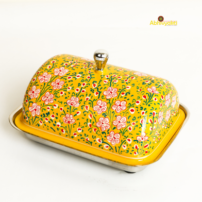 Hand Painted Butter Dish (FREE SHIPPING)