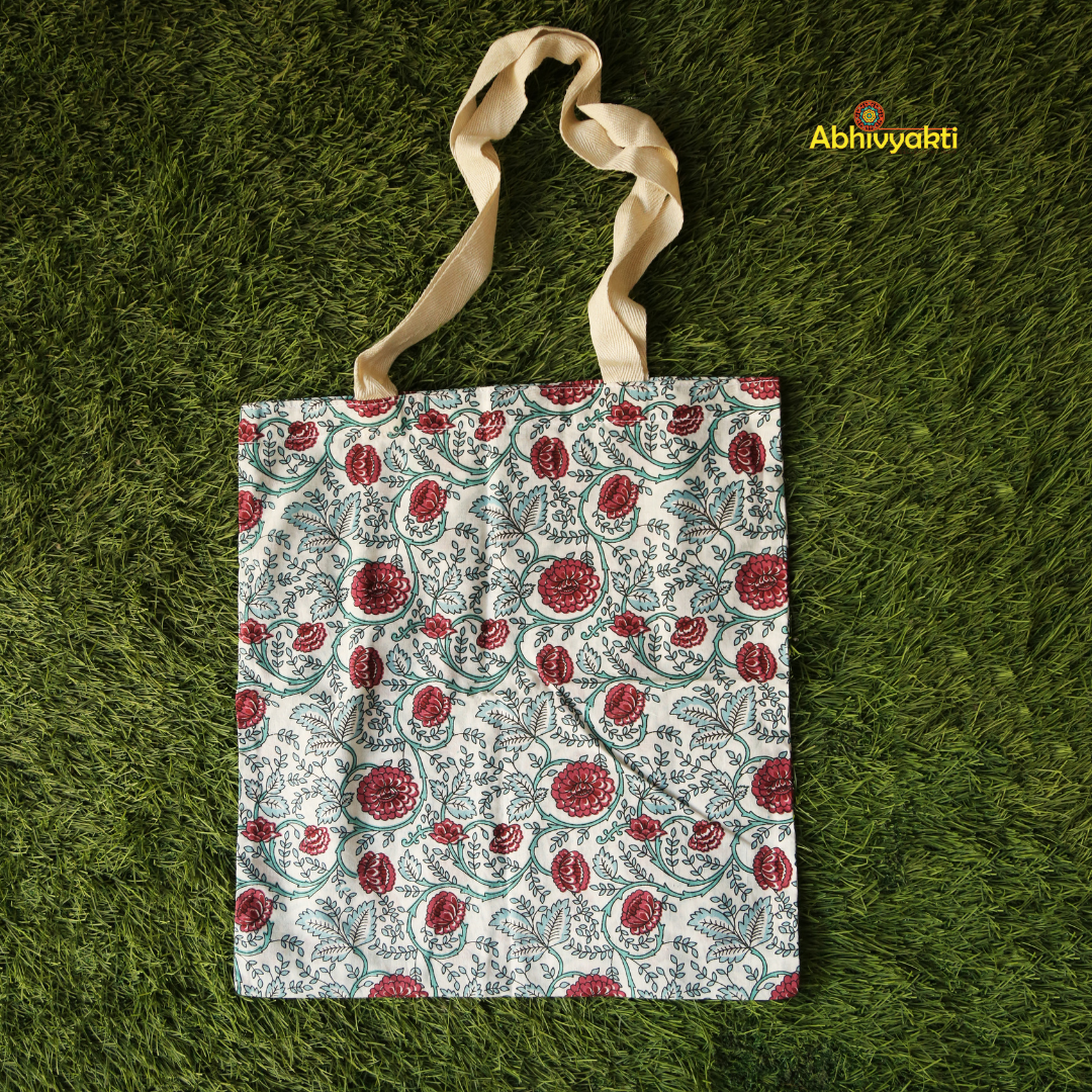 Vibrant Floral Prints Tote Bags