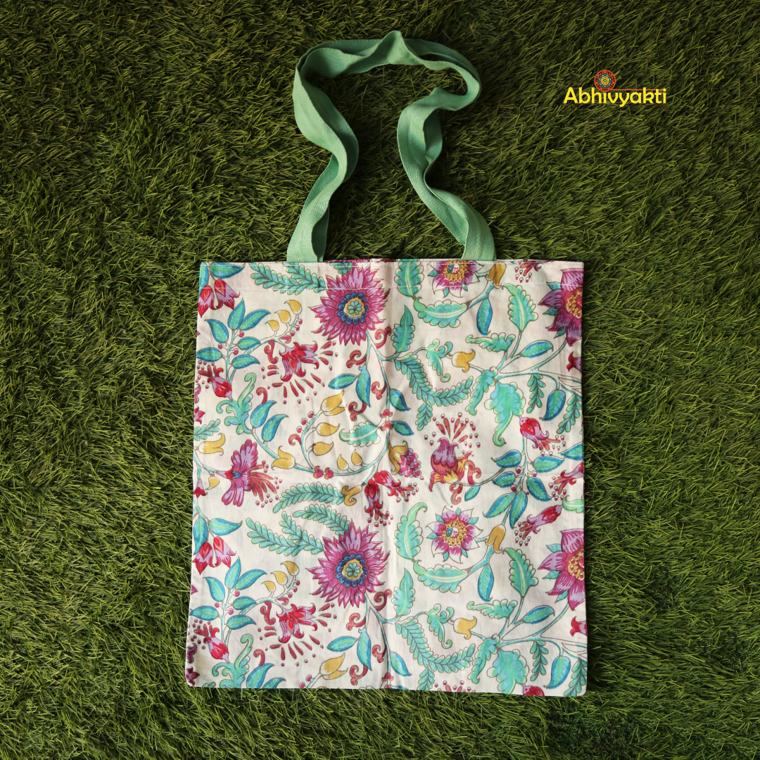 Vibrant Floral Prints Tote Bags