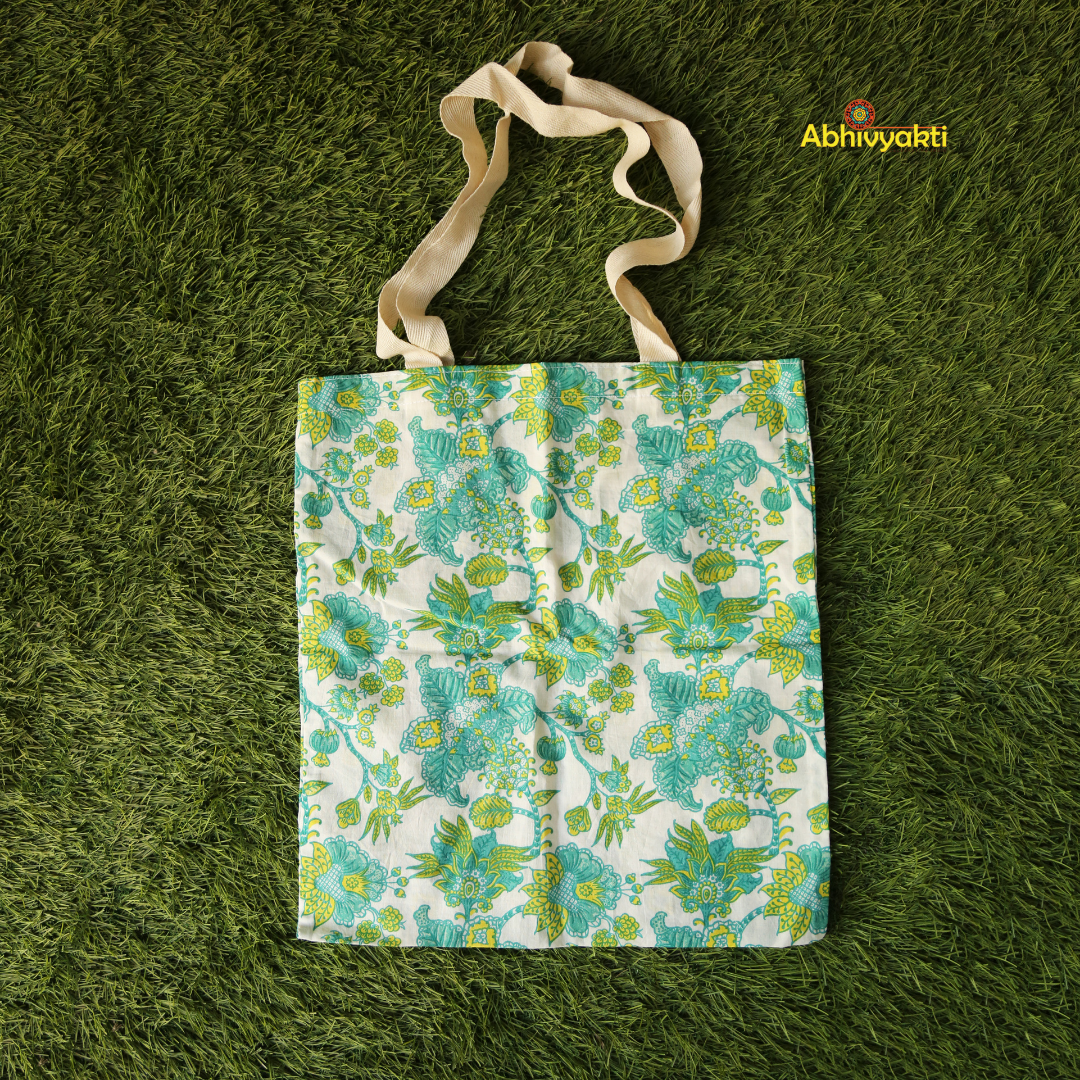 Vibrant Floral Prints Tote Bags