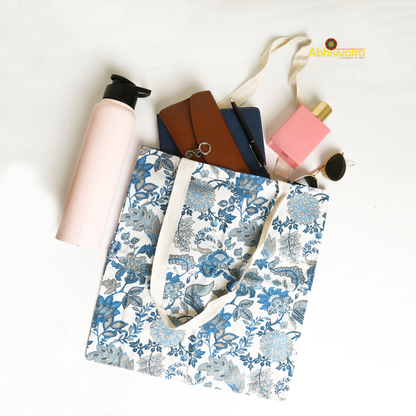 Vibrant Floral Prints Tote Bags