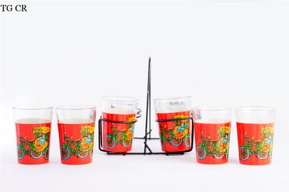 Enjoy your hot and cold drinks in quirky hand painted glasses. Great for gift for friends