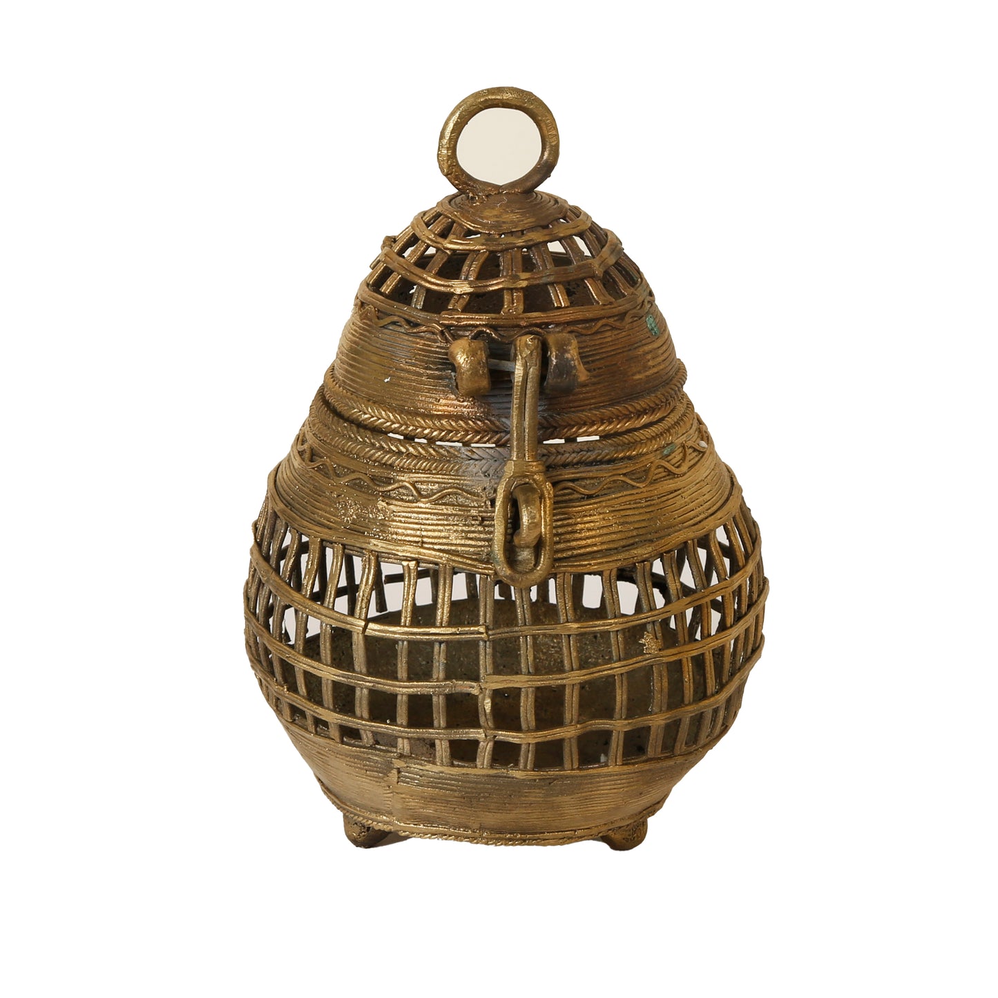Handcrafted Treasure box Round (Dhokra art)
