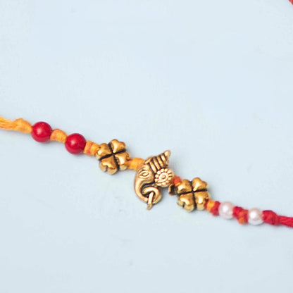 FANCY GANPATI MOLI RAKHI -send to India ( Free shipping)