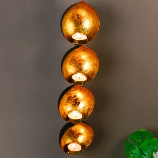 Birva: Handmade Golden Wall Lamp