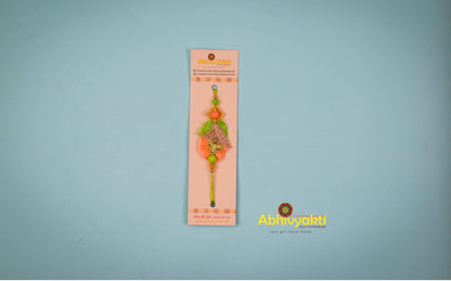 Gorgeous 2-Tone Zari Rakhi - send to USA (FREE SHIPPING)