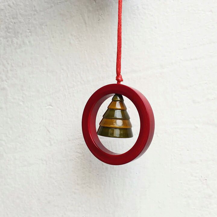 Channapatna  X-mas Tree Ornaments - Tree in a Ring