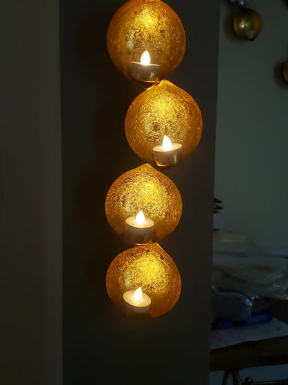 Birva: Handmade Golden Wall Lamp