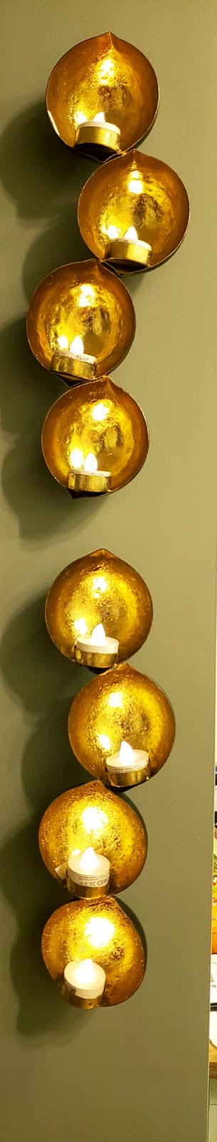 Birva: Handmade Golden Wall Lamp